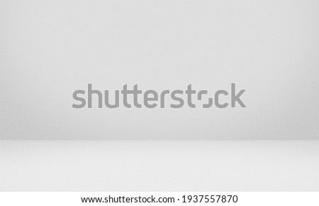 Empty white gray color texture pattern cement wall studio background. Used for presenting cosmetic nature products for sale online.