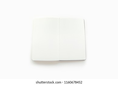 Empty white notebook mock up