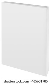 Empty White Paper Back Book Cover Cutout