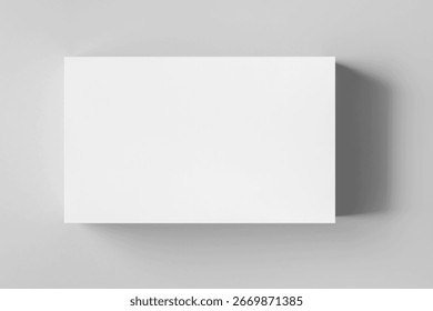 empty white Paper mailing box Cardboard box isolated on white background 