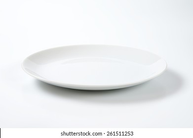 Empty White Plate On White Background