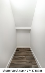 Empty , White Small Storage Room