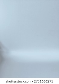Empty white studio background with soft natural lighting. Plain white textured surface providing a clean minimalist backdrop for product placement and graphic design projects