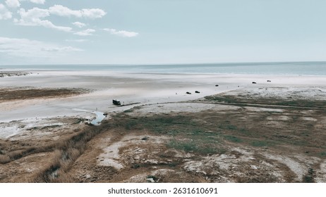 Empty and wide beaches in Denmark