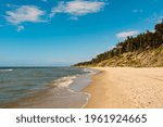 Empty wild beach Bałtyk Poland Dębina Poddąbie Ustka 