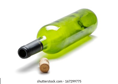 Empty wine bottle