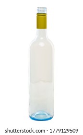 Empty Wine Bottle On A White Background 