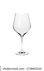 Empty Wine Glass. Isolated On A White Background