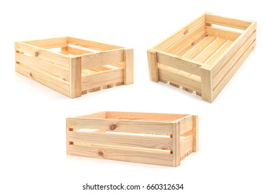 Empty Wooden Fruit Crate