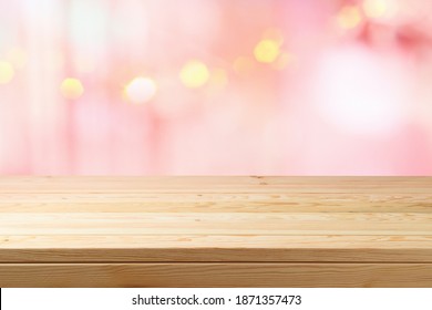 Wooden Table Pink Background Hd Stock Images Shutterstock