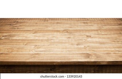 Empty wooden table top - Shutterstock ID 133920143