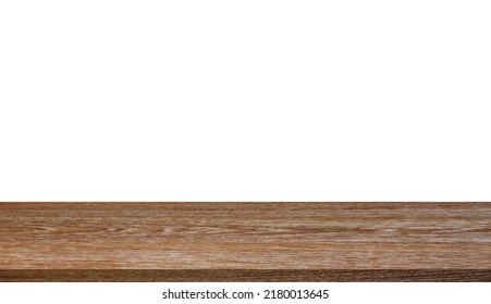 empty wooden table top isolated on white background, Use for display for montage of product and leave space for replace of your background. - Shutterstock ID 2180013645