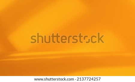 Empty yellow studio space with artistic windows shadow. Minimalistic space concept