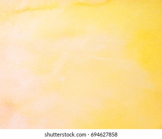 empty yellow watercolor paper