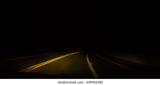 Empy Dark Road