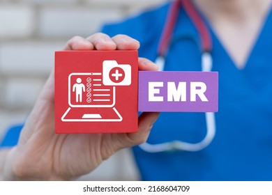 EMR Electronic Medical Record Concept.