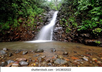 En Bas Saut Waterfall,St.Lucia Rainforest.