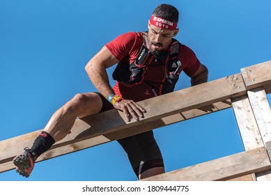 Encamp, Andorra : 2020 Sept 05 : Competitors Participate In The 2020 Spartan Race Obstacle Racing Challenge In Andorra, On September 05, 2020.