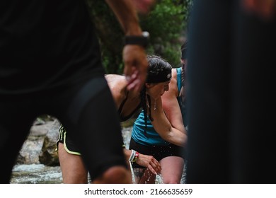 Encamp, Andorra : 2022 June 11 : Competitors Participate In The 2020 Spartan Race Obstacle Racing Challenge In Andorra, On June 11, 2022.