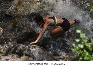 Encamp, Andorra : 2022 June 11 : Competitors Participate In The 2020 Spartan Race Obstacle Racing Challenge In Andorra, On June 11, 2022.