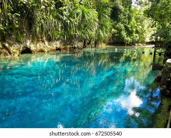 Enchanted River In Hinatuan, Surigao Del Sur, Philippines