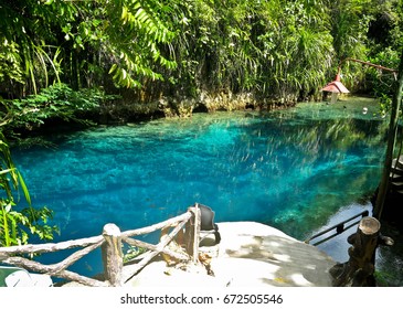 Enchanted River In Hinatuan, Surigao Del Sur, Philippines