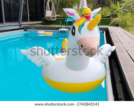 Enchanted Unicorn Ride-On pool float. 