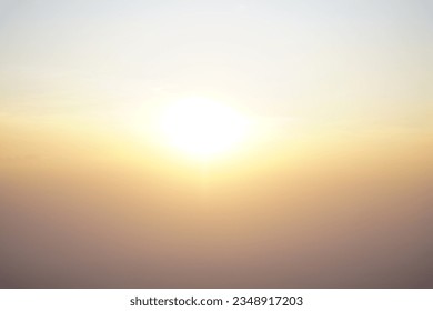 Enchanting afterglow with tranquil sunrise, peaceful nature, and ethereal fog. Calm and serene. - Shutterstock ID 2348917203