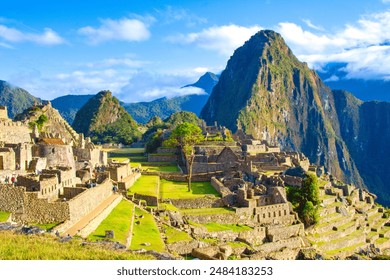 An enchanting morning at the mystical Machu Picchu in Peru (Machu Picchu) - Powered by Shutterstock