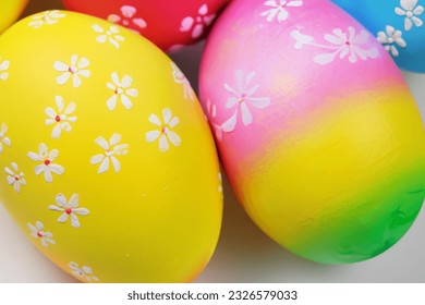 Enchanting Pastel Easter Eggs Delightful Hues of the Season - Powered by Shutterstock