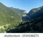 Lauterbrunnen’s Enchanting Valley in Switzerland Captured from Above