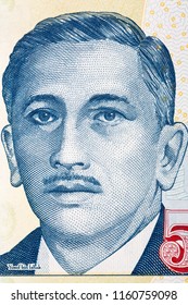 Encik Yusof Bin Ishak Portrait From Singaporean Money 
