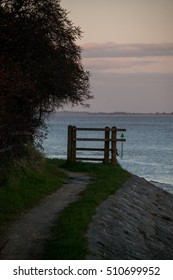 End of Footpath at Sunset
