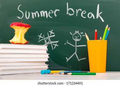 End Of School. Summer Break Time.