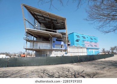 End View of New Building Construction - Shutterstock ID 2281919103