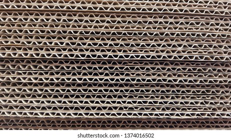 End View Stack Corrugated Cardboard Packaging Stock Photo 1374016502 ...