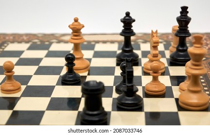 Endgame Of A Chess Match. In This Case The Game Between Kasparov And Deep Blue, Which Kasparov Won. This Match Is Considered To Be A Milestone In Chess-history.