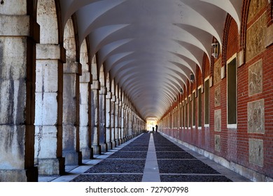 A Endless Corridor With Abstract Concept