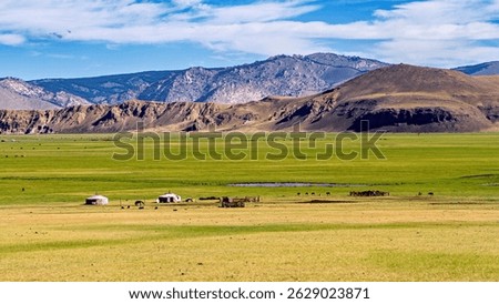 The endless landscape of Mongolia
