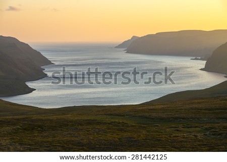 Similar – Image, Stock Photo Fjord in Northern Norway