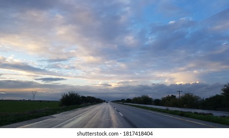 An endless road going to infinity and beyond