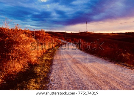 Similar – Endlos lange Strasse ins Gebirge von Pico, Azoren