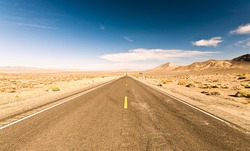 Endless Roads In Arizona Desert, USA