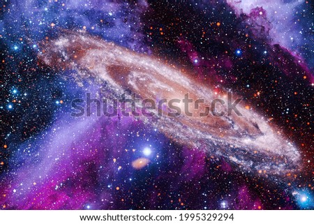 Endless universe with stars and galaxies in outer space. Cosmos art. Elements of this image furnished by NASA.