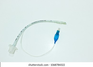 Endotracheal Tube isolated on the white background