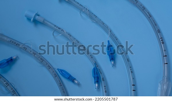 Endotracheal Tubes Different Sizes Diameters Lie Stock Photo 2205501787 ...