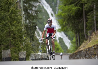 Endurance Cycling Race In The Mountains