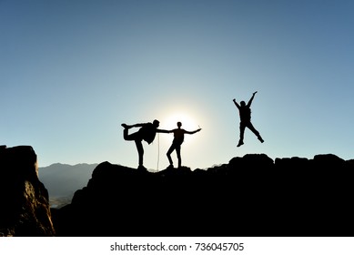 energetic, dynamic and successful people - Shutterstock ID 736045705