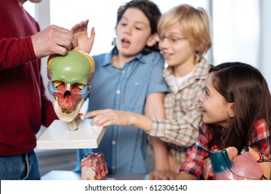 Energetic engaged children eager asking questions - Powered by Shutterstock