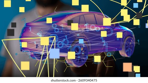 Energy car concept. Vehicle EV charge battery electric 